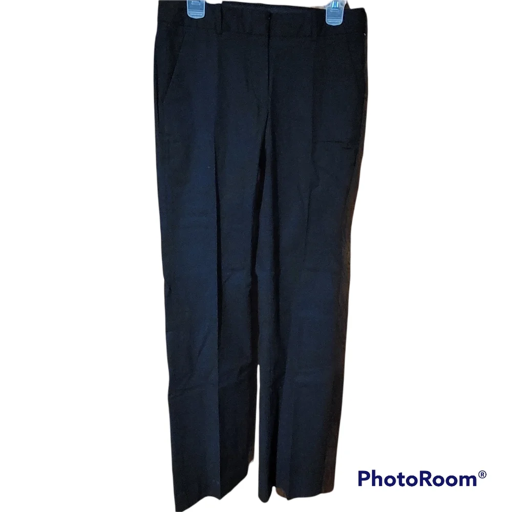 NWT J. Crew Addison Pant City Fit sz 2 Black Stretch - Picture 1 of 5